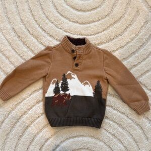 Gymboree Boys Mountain Sweater with Sherpa collar